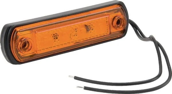 Gopart - LA35057 - Marker Light LED, 0.5/1W, Rectangular, 12/24V, Orange, 110x31x15mm, 4 LED's