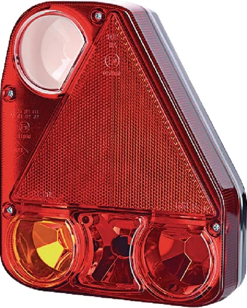 Gopart - LA45009 - Rear Light RH Rectangular, 12/24V, White/Orange/Red, 206x54,5x174mm