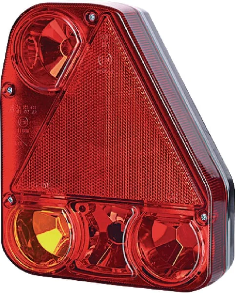 Gopart - LA45010 - Rear Light RH Rectangular, 12/24V, Red/Orange, 206x54.5x174mm