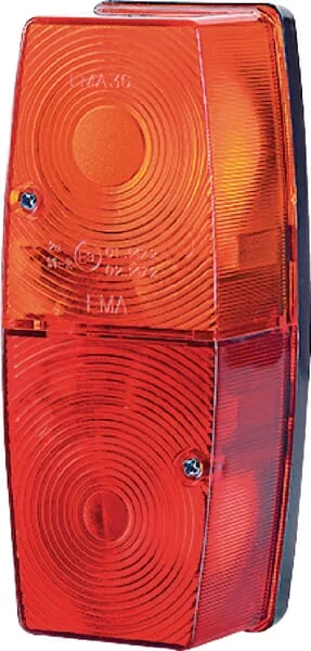 Gopart - LA45013 - Rear Light 5/21W, Rectangular, 12/24V, Red/Orange, 162x56mm