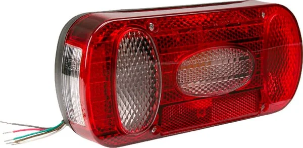 Gopart - LA45034R - Rear Light, Rectangular, 12-24V, 100x80mm