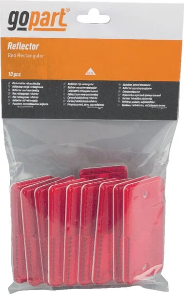 Gopart - LA75003 - Reflector, Red, Rectangular