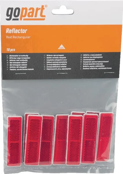 Gopart - LA75009 - Reflector, Red, Rectangular