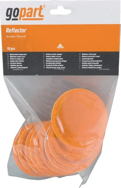 Gopart - LA75023 - Reflector, Amber, Round