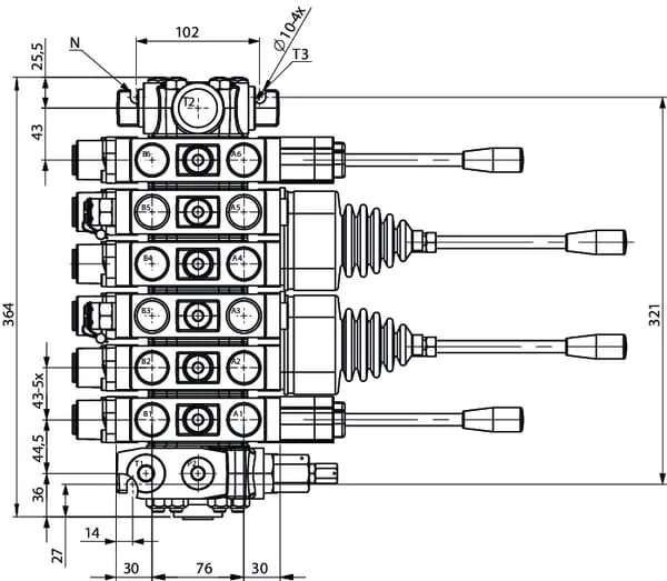 Gopart - MBVA6001 - Gopart Section Valve, 6 Sections