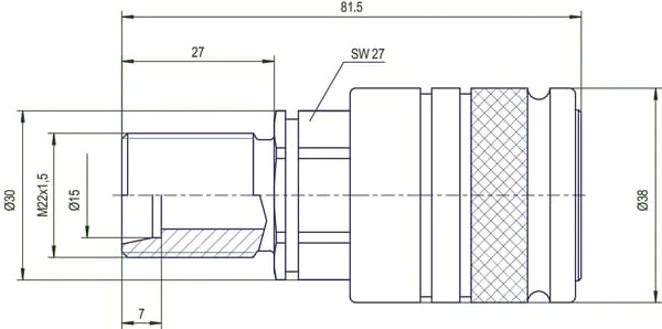 Gopart - SKPF12N22N - Gopart Coupling Housing, Partition 15L