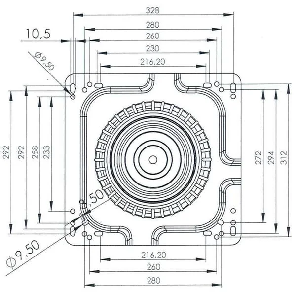 Gopart - TS90270GP - Swivel Seat Plate 360°