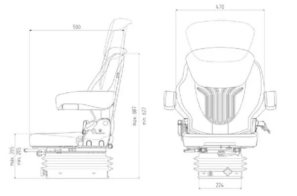 Grammer - G1081364 - Seat Compacto Basic S Grammer