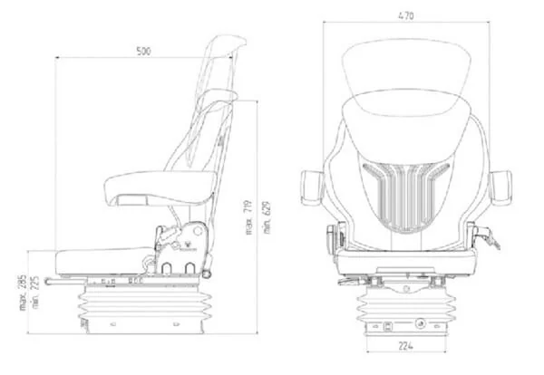 Grammer - G1081368 - Seat Compacto Comfort S Grammer