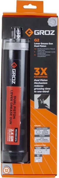 Groz - 42641GROZ - Grease Gun G2, High Volume, Groz
