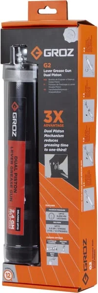 Groz - 42641GROZ - Grease Gun G2, High Volume, Groz