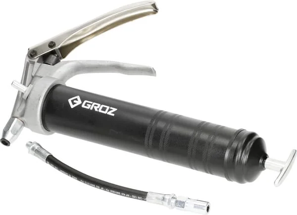 Groz - 43062GROZ - Grease Gun, Handle with Flexible Hose, Groz
