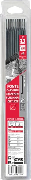Gys - 083349GYS - Electrodes for Cast Iron 3.2mm (9x)