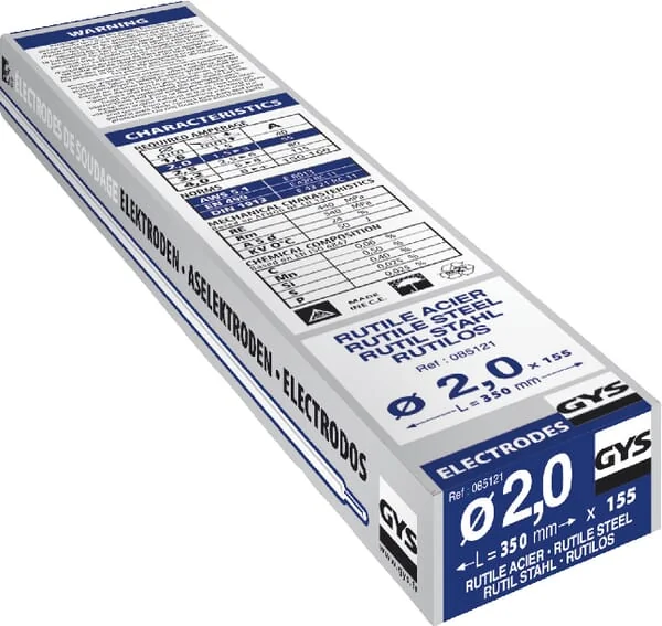 GYS - 085121GYS - Gys Electrodes, 155 Steel, GY38 Diameter 2 mm