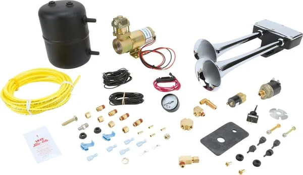 Hadley - H00961EA - Dual Horn Kit ECE 12V Solenoid Zn/Cr