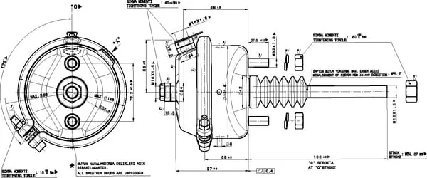 Haldex - 123120002 - Diaphragm Cylinder Type 12
