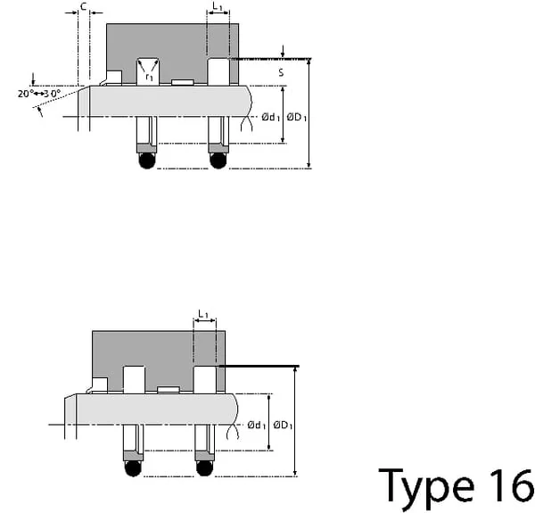 Hallite - SAS2835332 - Rod Seal 35.3x28x3.2mm Hallite