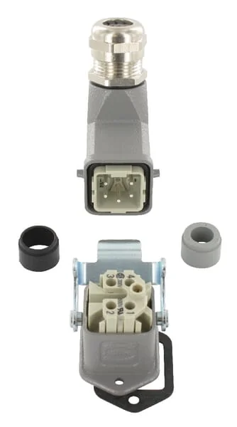 Harting - HANKIT4AWSM - Connection Set Bulkhead 4p