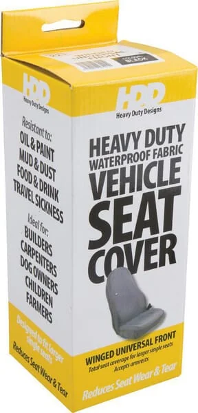 HDD - SC60301 - HDD Seat Cover Wing Uni. Front Black - 5060012272210
