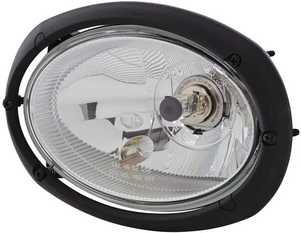 Hella - 1AB996157081 - Headlight Halogen, Round, 12V, Bolt On, 207x126x147mm