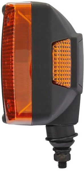 Hella - 1SA996120011 - Headlight Halogen, LH Rectangular, 12V, Transparent/Amber, Bolt On Amp Plug