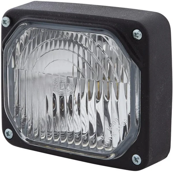 Hella - 1TA122718001 - Headlight Halogen, Rectangular, 12/24V, Transparent