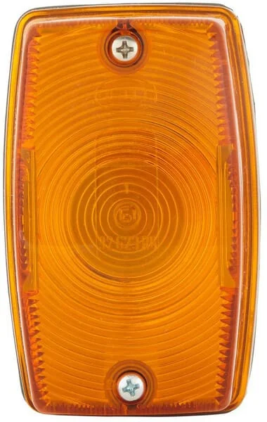 Hella - 2BA002324001 - Indicator Light 21W, Rectangular, 12/24V, Amber, Bolt On, 114x50x70mm