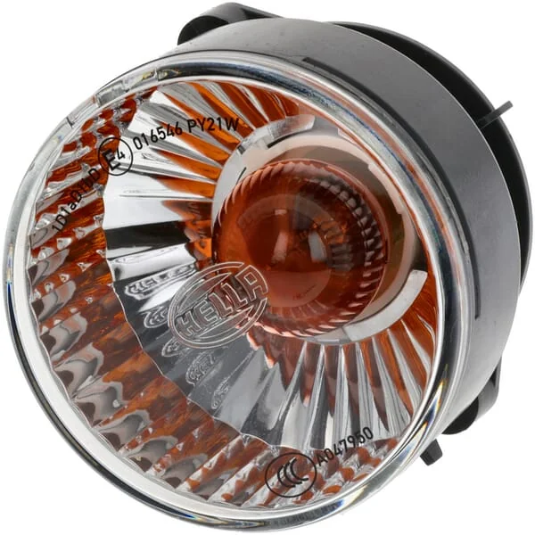 HELLA - 2BA009001167 - Blinkleuchte 21W Rund 24V Transparent/Orange Schraubmontage