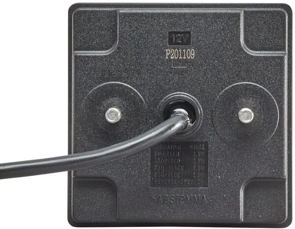 Hella - 2NE357029041 - Fog Light LED Square 12V Red Bolt On 80x33.7x80mm Hella Valuefit