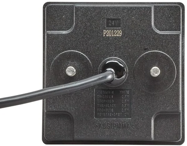 Hella - 2NE357029141 - Fog Light LED Square 24V Red Bolt On 80x33.7x80mm Hella Valuefit