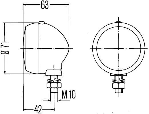 Hella - 2PF001648161 - Width Lamp White
