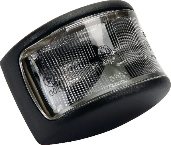 Hella - 2PF980990221 - Marker Light Round 12/24V White Bolt On