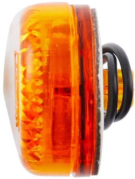 HELLA - 2PS009226021 - Markierungsleuchte LED 0.50W Rechteckig 12V Gelb Gehaeuse: Orange Schraubmontage