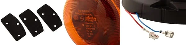 Hella - 2RL014979001 - Rotating Beacon Bolt Mount 12/24V Rotaled Compact by Hella