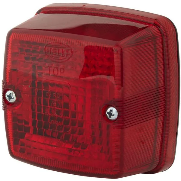 Hella - 2SA003014051 - Rear Light Square 12/24V Red Bolt On 84x51x84mm
