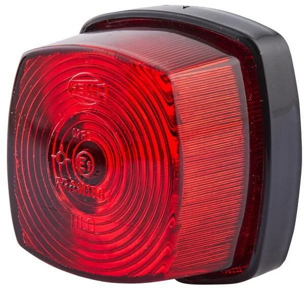 Hella - 2SA003057021 - Rear Light Square 12/24V Red Bolt On 62x40x62mm
