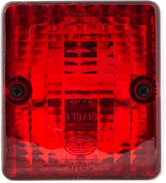 Hella - 2SA996012091 - Rear Light Square 12/24V Red Bolt On 90x60x80mm