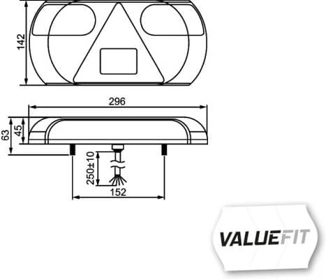 Hella - 2VP357016011 - Rear LED Light