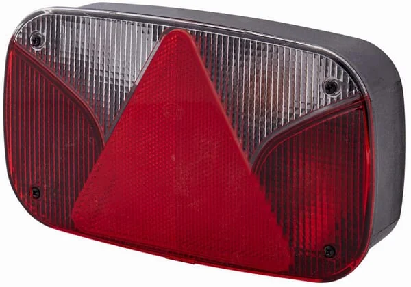 Hella - 2VP998232261 - Rear Light Rh Rectangular, 12V, Red/Amber, Bolt On, 247x60x138mm, Hella