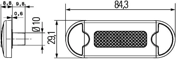 Hella - 2XT959510467 - Innenleuchte LED Rechteckig