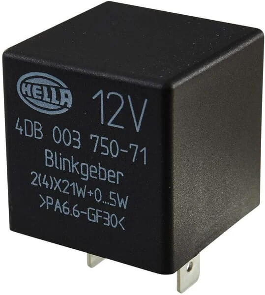 Hella - 4DB003750711 - Flasher Relay, 3 Pole, 12 V