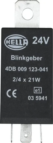 Hella - 4DB009123041 - Flasher Relay 24V 4 Pole
