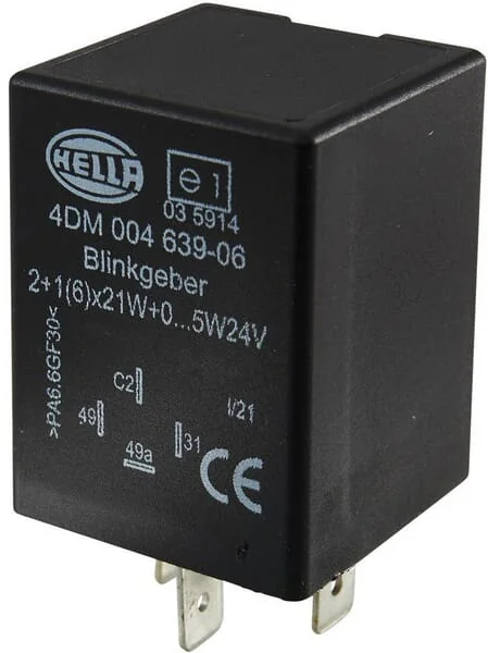 HELLA - 4DM004639061 - FLASHER RELAY 24V 2+1 (6)X2