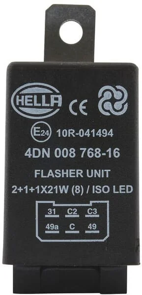Hella - 4DN008768167 - Flasher Relay LED 6-Pole 12V