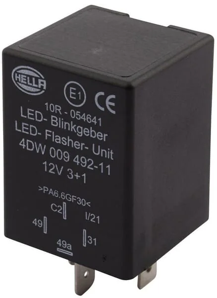 Hella - 4DW009492111 - Flasher Relay LED 4-Pole 12V