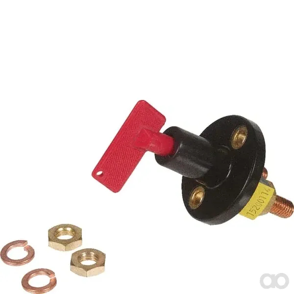 Hella - 6EK002843002 - Interruttore principale, Batteria, S33, 2 poli, 50A, Contatto normalmente aperto