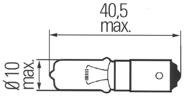 Hella - 8GH008417001 - Bulb H21W 12V 21W Bay9S Hella