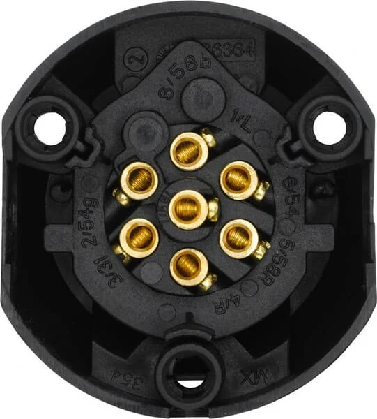 Hella - 8JB001943001 - Socket K 18 7 Pin DIN/ISO 1724 Tin Bronze