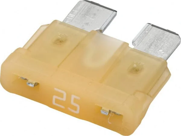 Hella - 8JS711689002 - Fuse Standard Blade 32V 25A Length 18.6mm White Pack 50x Hella