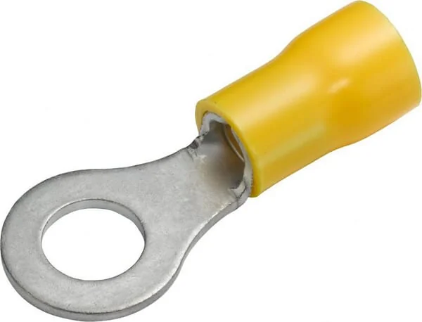 Hella - 8KW044029003 - Ring Connector, Diameter 5.3mm Series A, Yellow, 4-6mm² Blister (50x), Hella